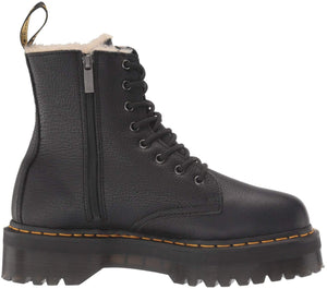 Martens Jadon Fur Lined Pisa Hi Top Black – Baggins Shoes