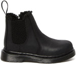 Dr Martens Toddler Leather Hi Top 2976 Leonore Monochrome Black