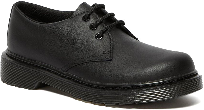 
            
                Load image into Gallery viewer, Dr. Martens 1461 Mono Youth Softy T Leather Low Top Black
            
        
