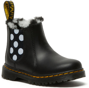 
            
                Load image into Gallery viewer, Dr Martens Toddler 2976 Leonore Black Romario Polka Dots
            
        