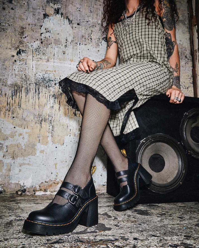 Dr. Martens Eviee Sendal Leather Heeled Mary Jane