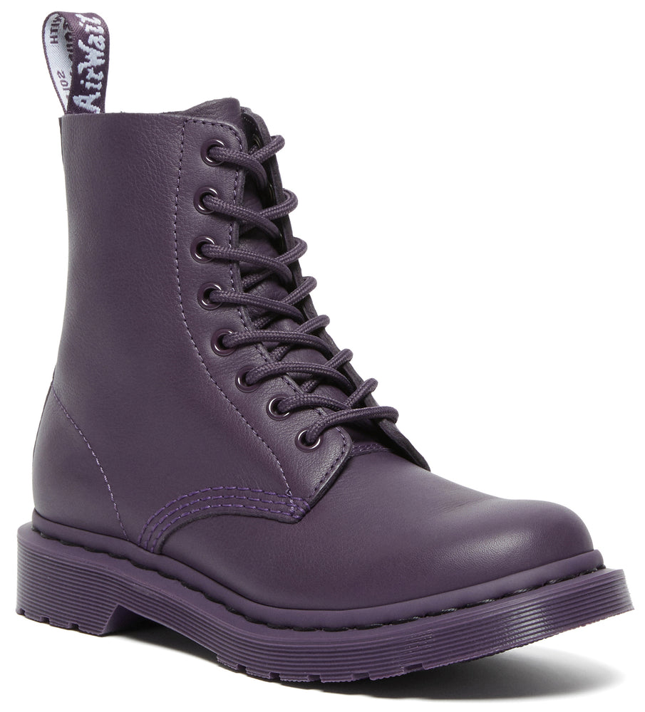 
            
                Load image into Gallery viewer, Dr. Martens Women&amp;#39;s 1460 Pascal Mono Black Currant Virginia
            
        