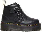 Dr Martens Womens Devon Flower Black Nappa