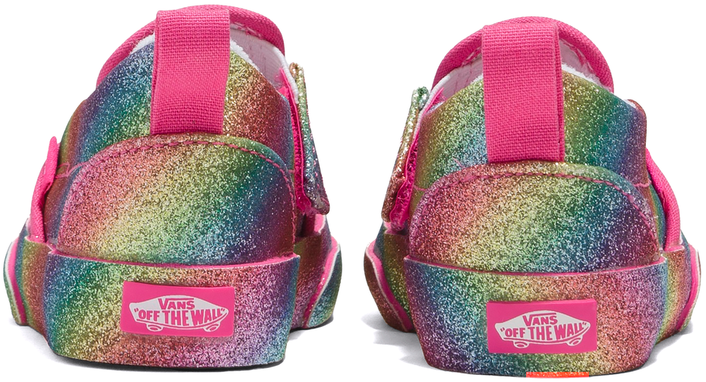 Vans Toddler Slip V Glitter Rainglow Rainbow