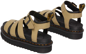 
            
                Load image into Gallery viewer, Dr. Martens Womens Blaire Sandal Pale Olive Pisa
            
        