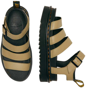
            
                Load image into Gallery viewer, Dr. Martens Womens Blaire Sandal Pale Olive Pisa
            
        