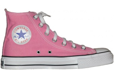
            
                Load image into Gallery viewer, Converse Chuck Taylor All Star Kids Hi Top Pink
            
        