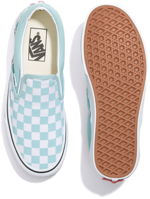 Aqua checkered vans shop