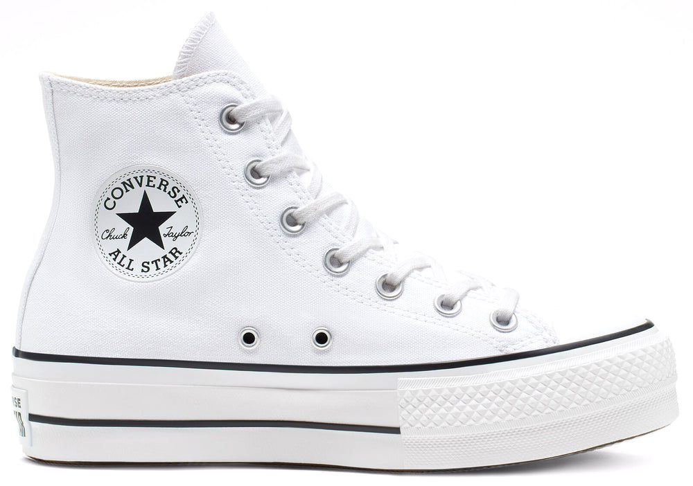 
            
                Load image into Gallery viewer, Converse Womens Chuck Taylor All Star Hi Top Lift White
            
        