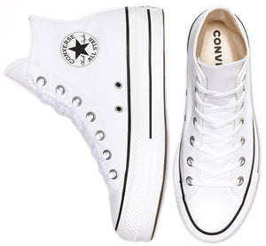 
            
                Load image into Gallery viewer, Converse Womens Chuck Taylor All Star Hi Top Lift White
            
        
