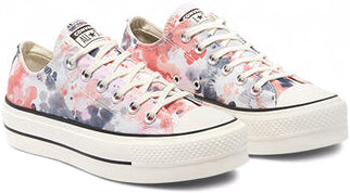 
            
                Load image into Gallery viewer, Converse Womens Chuck Taylor All Star Low Top Lift Terracotta Pink Watercolour Print
            
        