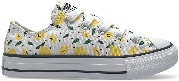 Converse Youth Chuck Taylor All Star Low Top White/Yellow/Green
