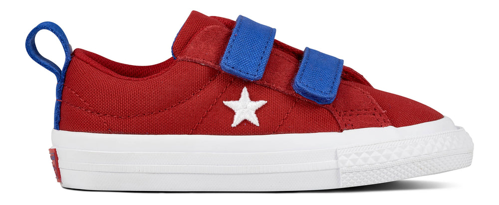 Converse Chuck Taylor All Star 2 Velcro Toddler Low Top Gym Red/Hyper Royal/White