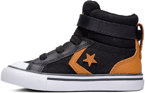 
            
                Load image into Gallery viewer, Converse Toddler Pro Blaze Strap Hi Top Black/Monarch/White
            
        
