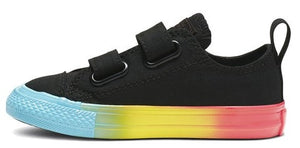 Converse Toddlers Chuck Taylor All Star 2V Low Top Black/Racer Pink/Gnarly Blue