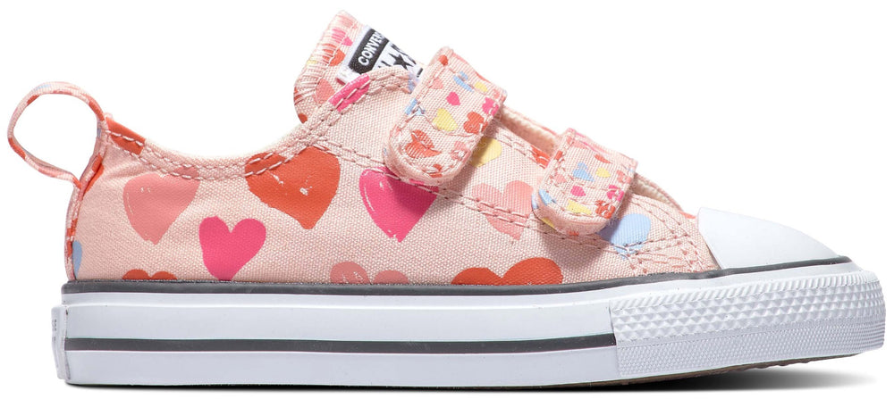 
            
                Load image into Gallery viewer, Converse Toddler Chuck Taylor All Star 2V Low Top Storm Pink/Natural Ivory
            
        