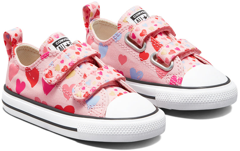 
            
                Load image into Gallery viewer, Converse Toddler Chuck Taylor All Star 2V Low Top Storm Pink/Natural Ivory
            
        