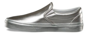 Vans Classic Slip-On (Metallic Sidewall) Silver