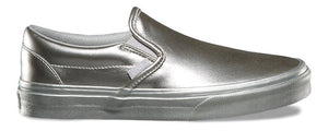 Vans Classic Slip-On (Metallic Sidewall) Silver