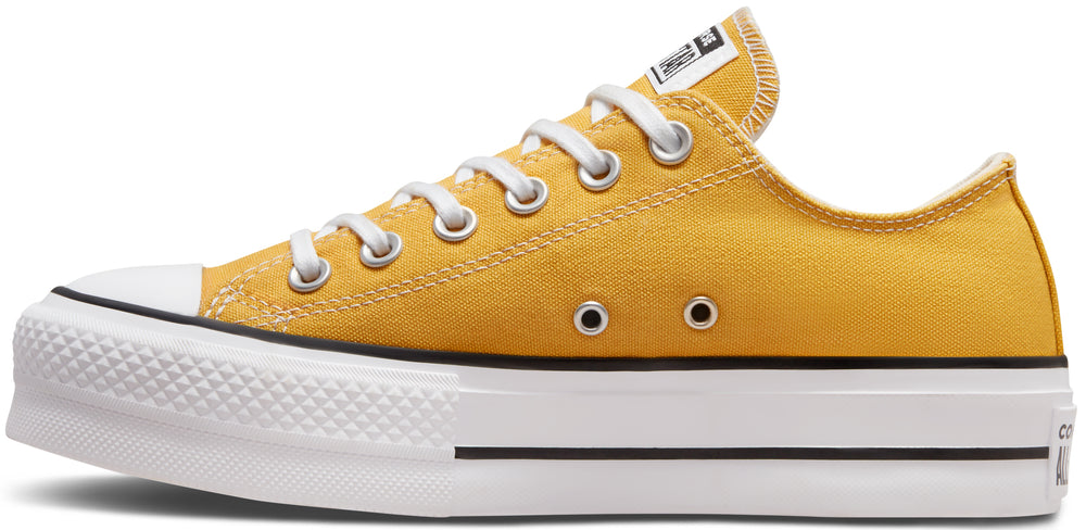 Converse Womens Chuck Taylor All Star Low Top Lift Thriftshop Yellow/Black