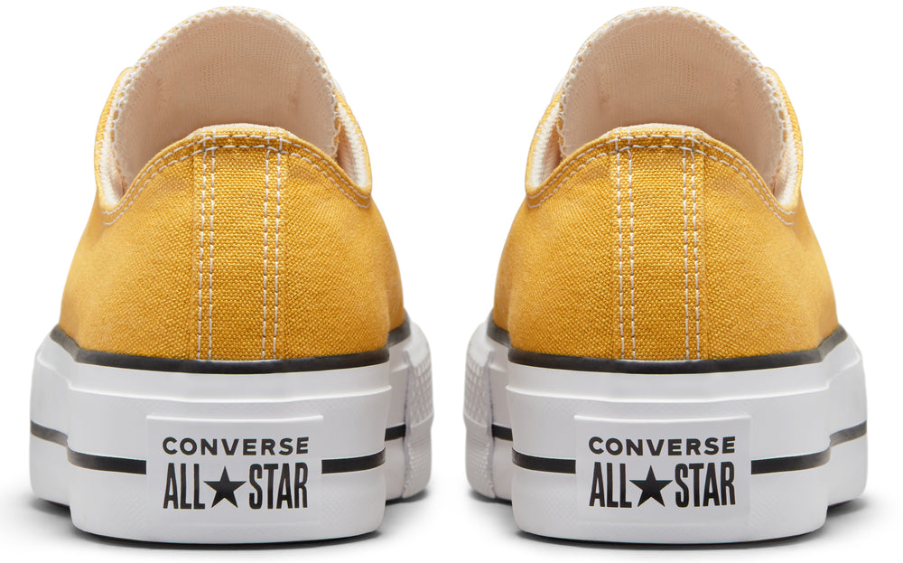 
            
                Load image into Gallery viewer, Converse Womens Chuck Taylor All Star Low Top Lift Thriftshop Yellow/Black
            
        