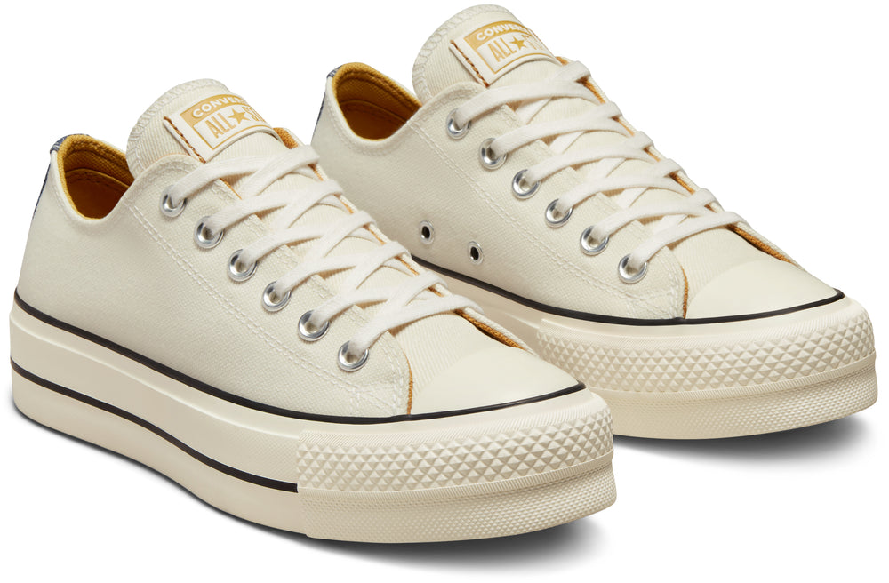 
            
                Load image into Gallery viewer, Converse Womens Chuck Taylor All Star Low Top Lift Egret/Navy/Burnt Honey
            
        