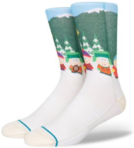Stance Socks Unisex South Park Bus Stop Vintage White