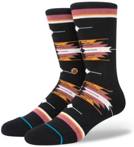 Stance Socks Unisex Cloaked Crew Washed Black