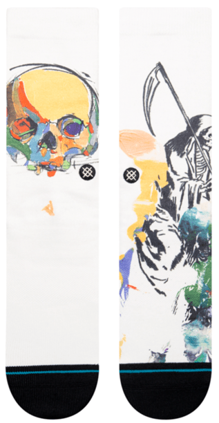 
            
                Load image into Gallery viewer, Stance Socks Unisex Nathan Kostechko Sickle Vintage White
            
        