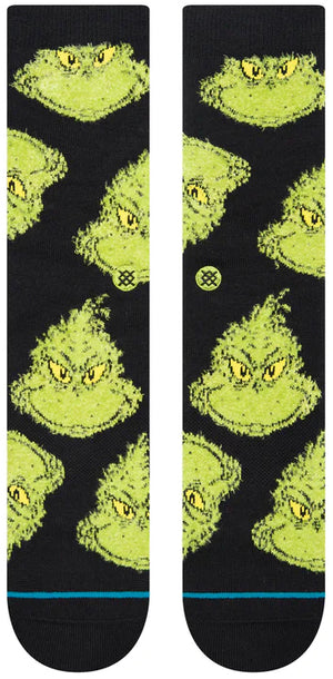 Stance Socks Unisex The Grinch Mean one Black