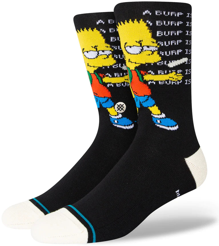 Stance Socks The Simpsons Troubled Black