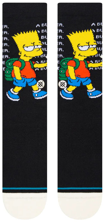 Stance Socks The Simpsons Troubled Black