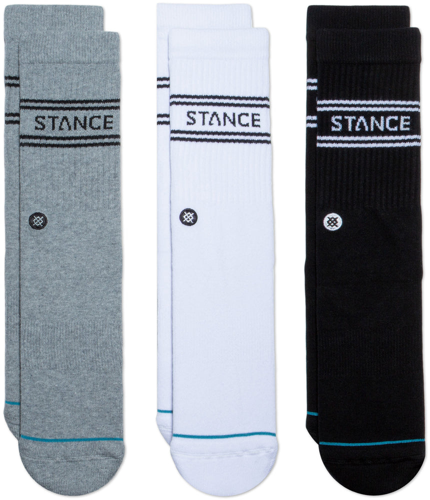 Stance Socks Unisex Basics 3 Pack Crew Multi