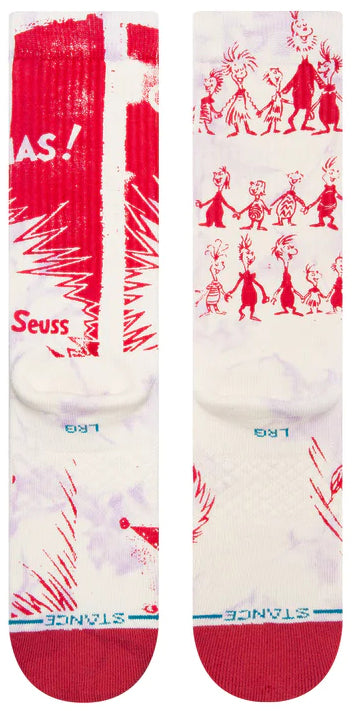 Stance Socks Unisex The Grinch Every Who Off White