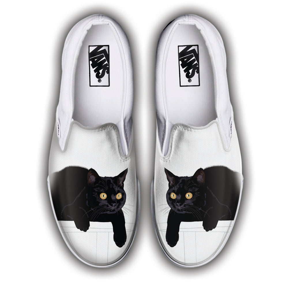
            
                Load image into Gallery viewer, Baggins Original Slip-On Black Shorthair Cat
            
        