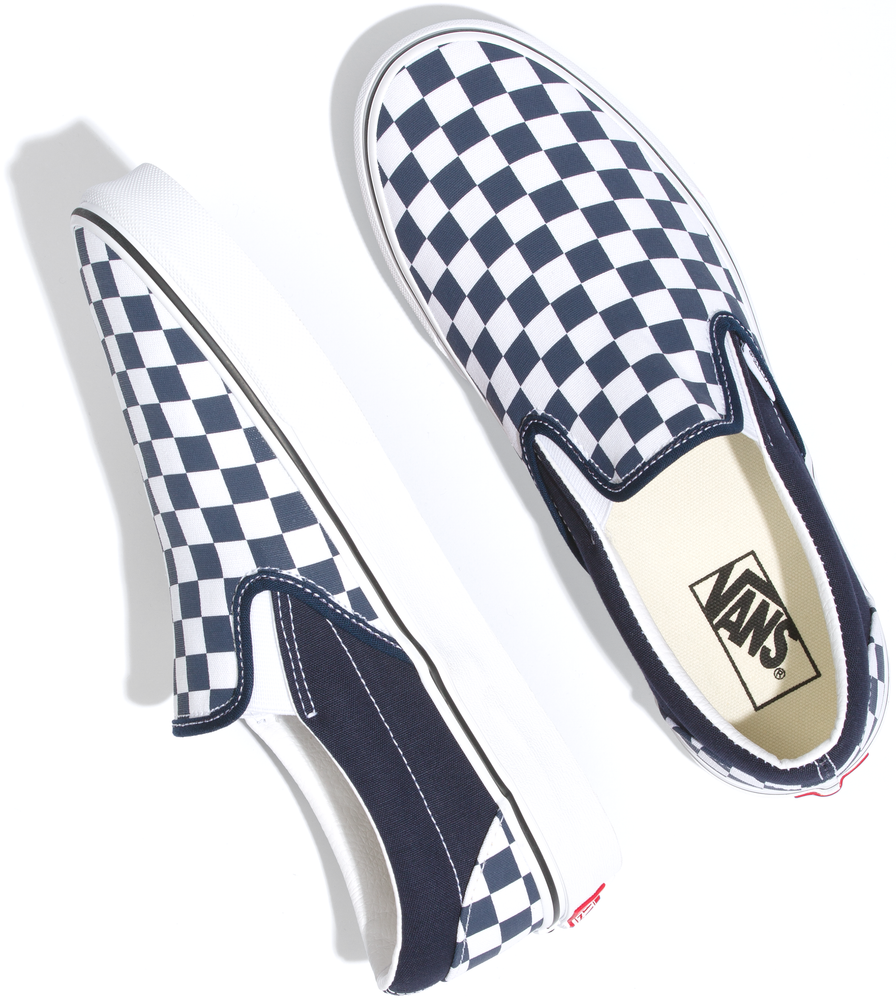 
            
                Load image into Gallery viewer, Vans Classic Slip-On Checkerboard Parisian Night/True White
            
        