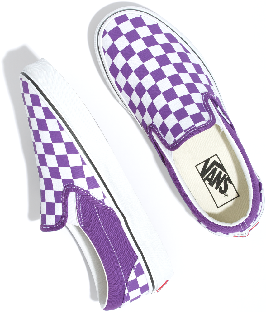 
            
                Load image into Gallery viewer, Vans Classic Slip-On Checkerboard Tillandsia Purple
            
        