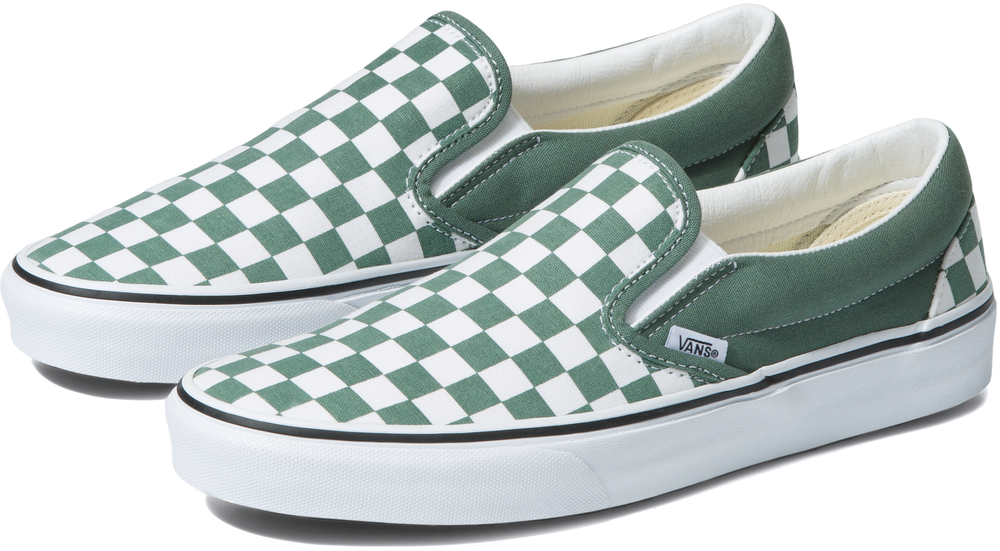 Vans Clasic Slip-On Checkerboard Duck Green