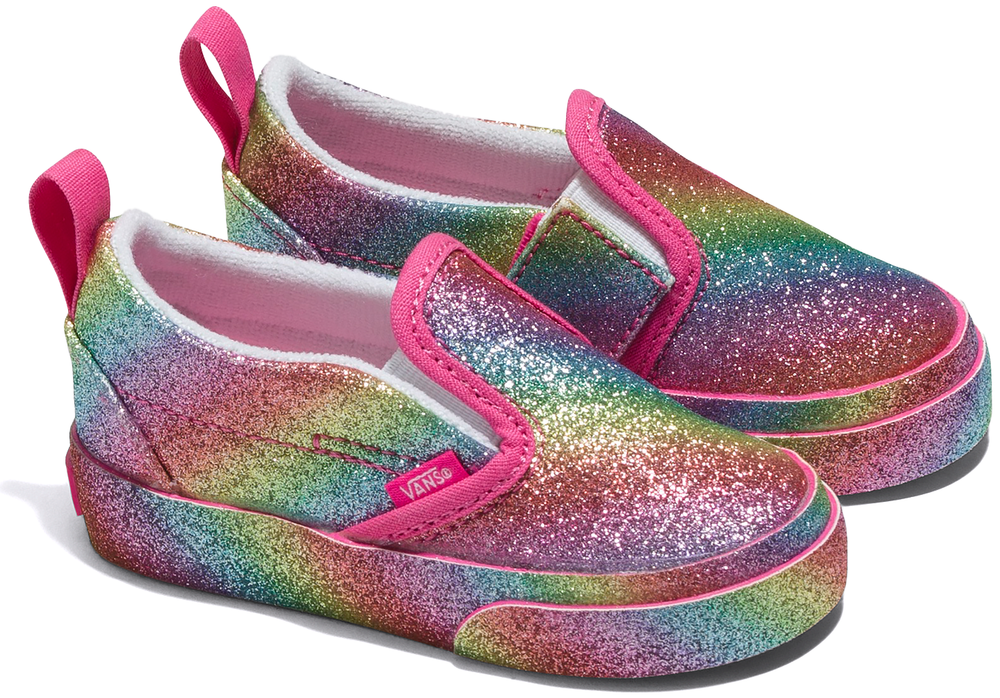 Vans Toddler Slip V Glitter Rainglow Rainbow