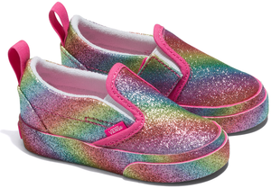 
            
                Load image into Gallery viewer, Vans Toddler Slip V Glitter Rainglow Rainbow
            
        