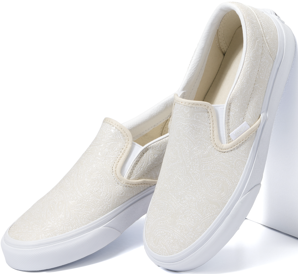 
            
                Load image into Gallery viewer, Vans Classic Slip-On Princess Paisley Bone White
            
        