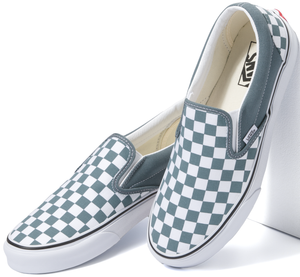 Gingham slip on vans online