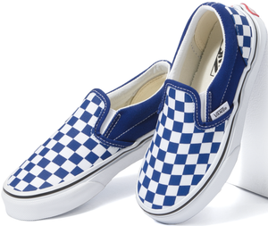 Vans Kids Classic Slip-On Checkerboard Blueprint