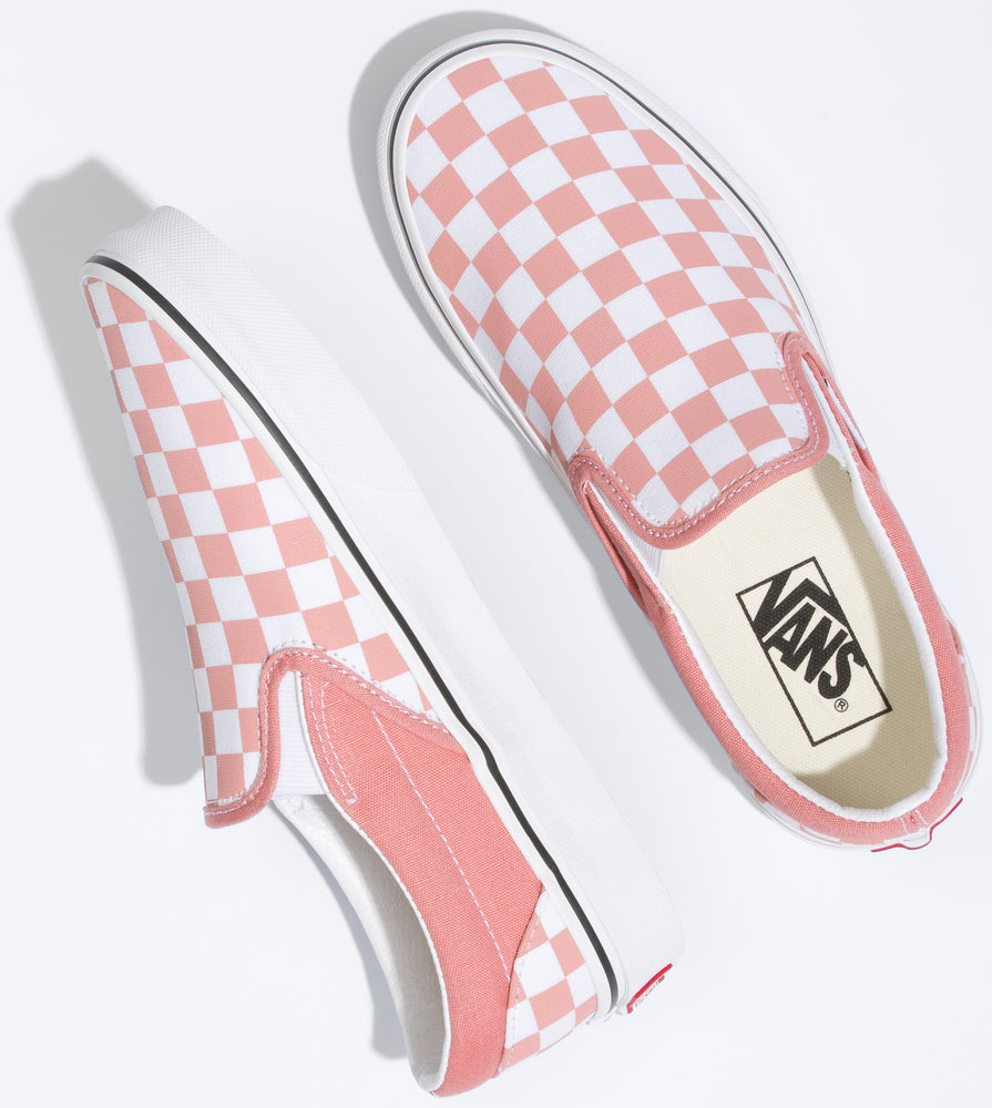 
            
                Load image into Gallery viewer, Vans Classic Slip-On Checkerboard Rosette/True White
            
        