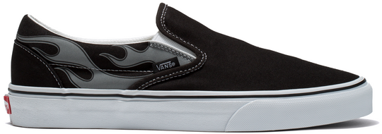 Vans Classic Slip-On Reflective Flame Black
