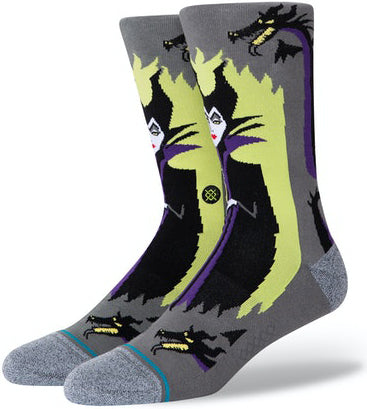 Stance Socks Unisex Disney Maleficent Crew Grey
