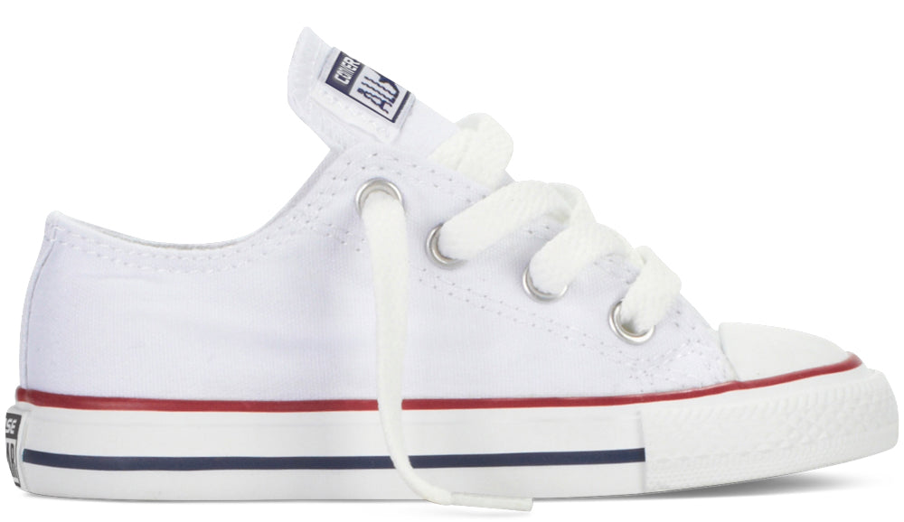 
            
                Load image into Gallery viewer, Converse Chuck Taylor All Star Toddler Low Top Optic White
            
        