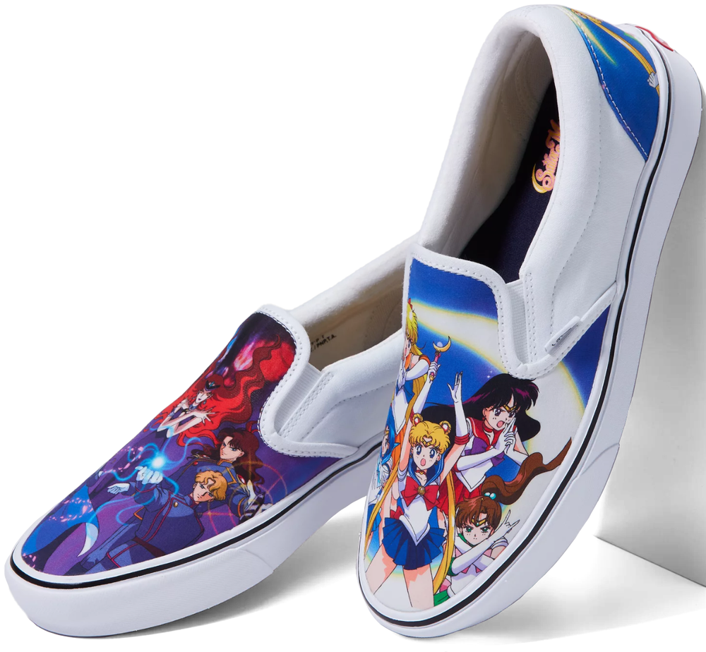 Vans Sailor Moon Classic Slip-On Comfy Cush Pretty Guardian Multi