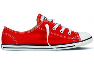 Converse Women's Chuck Taylor Dainty Low Top Red