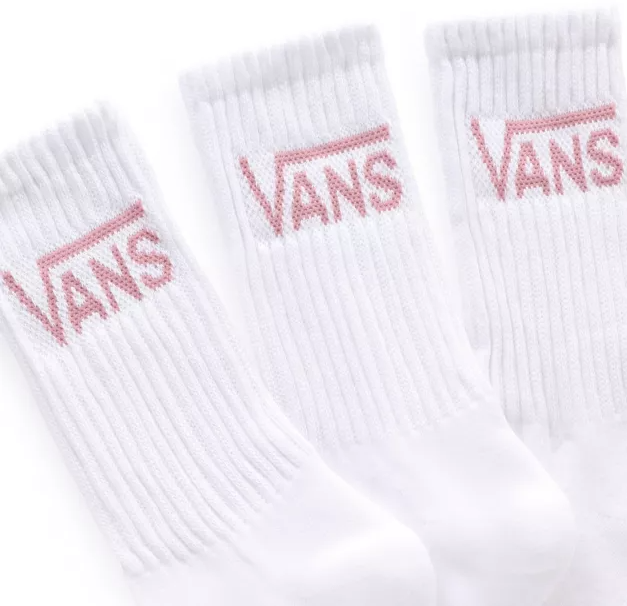 
            
                Load image into Gallery viewer, Vans Womens Crew Sock White/Lilas (3pk, W 6.5-10)
            
        